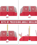 Angled Pro Grade Drill Guide For Cable Railing With 30 Degree 45 Degree And 90 Degree Holes Heavy Duty Drill Jig
