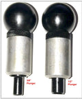 Heavy Duty Spring Loaded Pull Pin With 3/8 Inch Plunger and 1/2 Inch Plunger side by side view for quick adjustments.