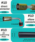 26 Piece AC Hose Kit With Six Point Five Foot Hoses And Fittings For Most Cars Trucks And SUVs Universal Auto AC Repair Kit With O Ring