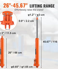 8 Ton Hydraulic Long Ram Jack For Engine Hoists And Cranes, Heavy Duty Hydraulic Ram Cylinder With Double Piston Pump