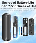 Wireless Door Chime When Doors Open For Home And Business Use, Easy Install Door Sensor Bell That Alerts When Entry Is Detected, Perfect For Toddlers And Seniors With Dementia, Customizable Tones And Several Volume Options, black sensor battery exploded view