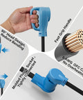 Nema 6-50P To 14-50R EV Charger Adapter Cord with fast grip handle and 90° head design for easy use.
