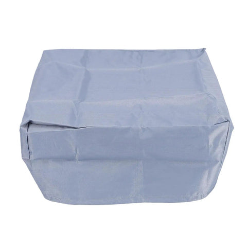 Heavy Duty Kickass Weatherproof Electric Vehicle Charger Cover Shields Wall Mounted Charging Station From Drenched Rain Snow And Harsh Sunlight Outside Gray polyester cover on a flat surface.