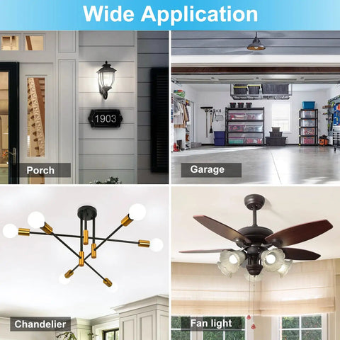 Wide application of Ultra Bright LED Garage Door Opener Bulbs 1500 Lumens A19 E26 Base in various fixtures