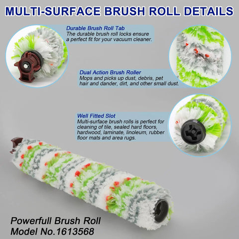 Pro Grade Brush And Filter Replacement Parts For Bissell CrossWave Vacuum Fits 3888A And 1785 Series Models Includes Replacement Brushes And Filters For 1785G 1785B 1785F And More For Easy Deep Clean. multi-surface brush roll