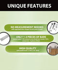 Unique features of Brushed Nickel Double Track U Shape Bypass Sliding Barn Door Hardware Kit For Four Doors 8ft Flat Track