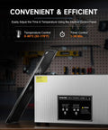 Beast 10L Digital Ultrasonic Cleaning Machine With 240W Power Built In Heater Digital Control Panel And Timer For Cleaning Gun Parts Auto Tools And Heavy Duty Machinery, angled view