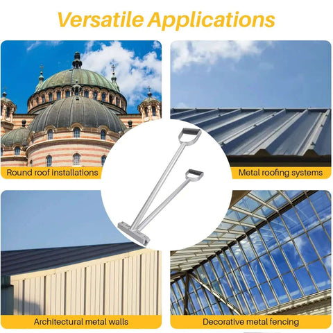 2-In-1 Standing Seam Tool For Roofing And Metal Work With Pro-Grade Dual Angle Control versatile applications image