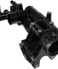 Top Shelf Dead On Heavy Duty Engine Coolant Thermostat Housing Direct Replacement view from the side, black plastic material, built for durability.