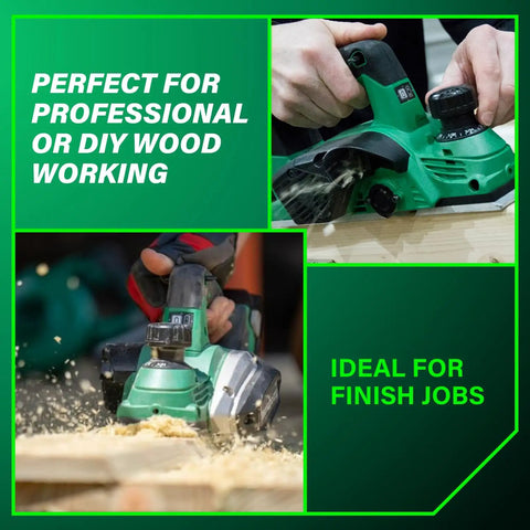 18V MultiVolt Cordless Hand Planer With Three And A Quarter Inch Cutting Width Tool Only No Battery 16,000 RPM No Load