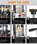 Instructions showing how to use the Manual Wire Stripping Machine For Scrap Copper Recycling 0.06 To 1 Inch Wires With Drill Powered Hand Crank Replacement Blades Adjustable Blade Settings Fast Clean Stripping DIY Electrician And Pro Tool.
