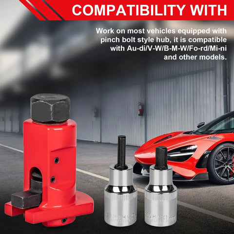 Universal Strut Spreader Tool For Suspension Knuckles 5 To 11 mm Fits Most Vehicles DIY Friendly Socket Tool shown with sockets