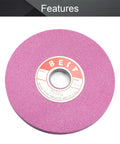 Bench Grinding Wheel Chrome Corundum 60 Grit For Surface Grinding And Metal Shaping, Pro Grade Hardness, Top View