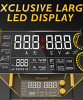 Exclusive large LED display of Do It All Six In One Welder For MIG TIG Stick Flux Core Spool Gun And Plasma Cutter