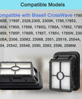8 Pack Replacement Filters For CrossWave 1866 Compatible With 1785G 1785B 1785F 2328 2305 2306 2551 2554 Cordless Max
