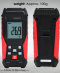 Front and back view of K Type Thermometer With Two Thermocouple Probes, Wide Range From -328F To 2501F, Backlit LCD Display