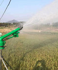 Impact Sprinkler With Pressure Gauge, 360 Degree Slow Rotation, Large Area Watering Sprinkler Gun For Farm Irrigation, 1.5 Inch Spray Head