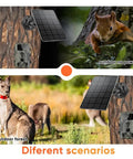 3W Solar Panel Kit With Built In 5000mAh Battery For Trail Cameras in outdoor scenarios with wildlife and rotating mount