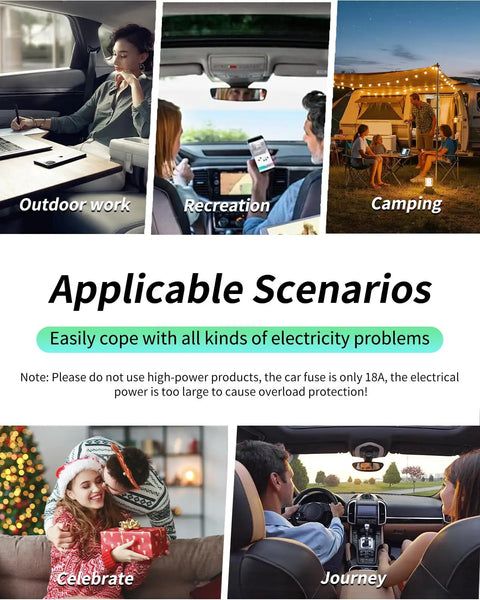 Plug Straight Into Your Ride With This Dope 300W Car Power Inverter Designed For Starlink Mini Users Plus Dual 110V AC Outlets Quick Type C Charging USB Ports And A Smart Digital Meter That Keeps Your Daily Commute Vibes Totally Smooth Today in outdoor work, recreation, camping, celebrate, and journey scenarios.