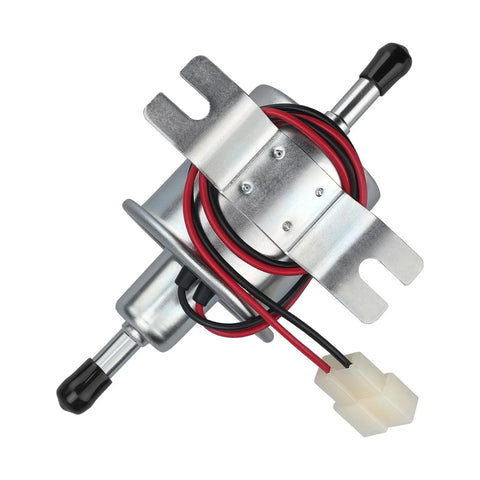 12V Inline Fuel Pump Universal Low Pressure 3-6 PSI, 30 GPH, 8mm Hose, Copper Clad Aluminum for engines