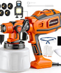 Smooth Operator Hvlp Paint Sprayer For House Painting And Cabinet Styling With Adjustable Flow Settings And Hella Even Coverage Big Reservoir.