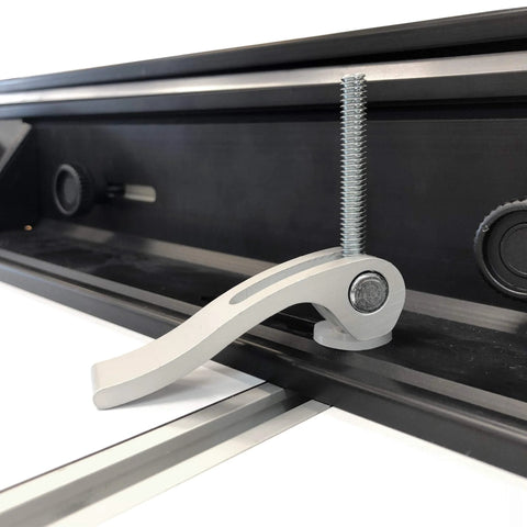 Cam Action T Track Quick Release Hold Down Clamp For Jigs, Fixtures And Shop Fences, 2 3 Eighths Inch Capacity on track