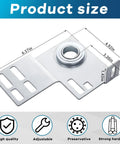 6 Piece Garage Door Track Bracket Set For 2 Inch Track Doors Includes 3 Eighths Inch Brackets Torsion Spring Support