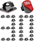 Self Adhesive Cable Clips With 3M Adhesive For Tidy Cables Wire Holder Clamp For Desk Car Dash Cam Walls And Tables Black 30 Pieces