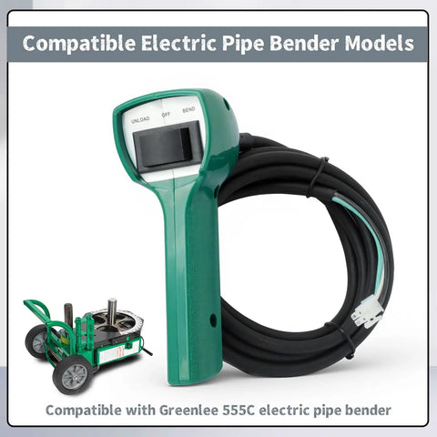 Erchon 39839 Pendant Control Switch Unit Replacement For Greenlee 555C Electric Pipe Bender, features buttons and cable for easy operation.