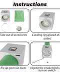 Instructions for using the Straight Shooter No Fuss Heavy Duty Sewer Smoke Test Blower and Portable Plumbing Ventilation Smoke Machine.