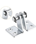 Heavy Duty Air Cylinder Rod Clevis Three Pack Mounting Bracket With Rear Pivot For Pneumatic Systems Silver 5mm Hole 52x24mm Steel