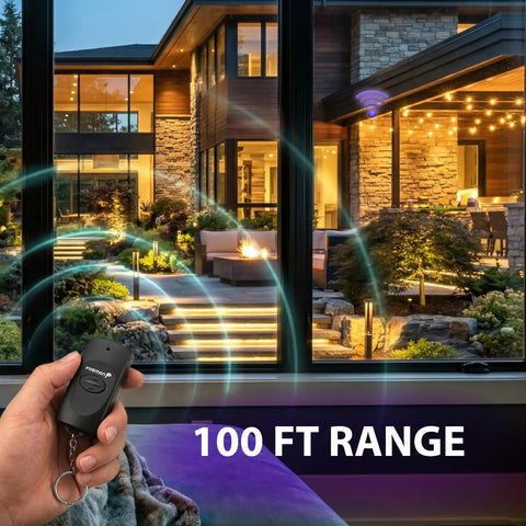 Weatherproof Outdoor Electrical Outlet Switch With Remote Control No Fuss Setup 3-Prong Plug-In ETL Listed Heavy Duty Outdoor Outlet Battery Included 1 Pack Lets You Turn Lights On Or Off From Indoors And Easy Pair Unpair