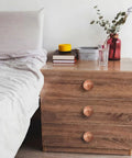 Nightstand with Boho Wood Dresser Knob Set With 10 Screws And Small Wrench Dense Leaf Pattern Resin Cabinet Knobs