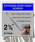 9 By Two And A Quarter Inch Wood Screws Flat Head Phillips Satin Nickel Finish 24 Pack Built To Last For Doors Hinges Cabinets