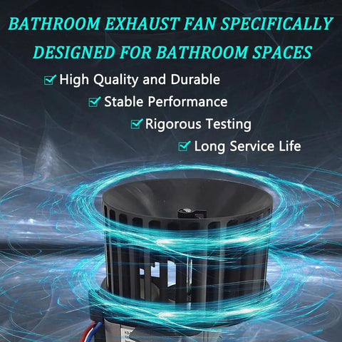 Super Quiet High Airflow Motor Assembly Upgrade For Bathroom Ceiling Fans 9417 9417D 9417DN 120 Volt durable feature