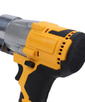Heavy Duty Electric Metal Shears With Variable Speed Control And 360 Degree Rotating Head handle with grip and control buttons.