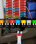 120 Piece Standard Blade Fuse Kit for Cars, Trucks and Boats with 5 7.5 10 15 20 25 30 Amp Fuses, Color Coded Tops