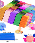 Polymer Clay Starter Kit With 60 Colors For Kids And Artists, Non Sticky Oven Bake Modeling Clay, includes sculpted animals