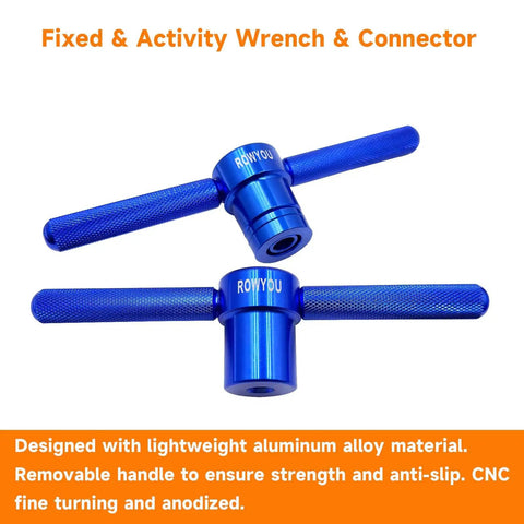 Pro Grade Bike Bearing Press Kit With 35 Adapters, Headset Press Tool, blue aluminum alloy wrench and connector