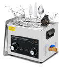 Pro Grade Ultrasonic Cleaner 15L With Knob And Timer, 6 Transducers Deliver 360W Ultrasonic Power cleaning utensils and watch