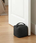 Heavy Duty Weighted Door Stopper With 4.4 Lb Internal Weight Keeps Interior Doors Stable Against Drafts Slams And Bumps From Kids And Pets 6.3 Inch Square Base Delivers Quiet Reliable Support under door.