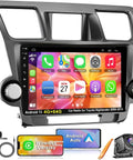 Toyota Highlander 2008-2013 Dope Car Stereo With 10.2 Inch IPS Touch Screen displaying apps, features Android Auto, CarPlay.