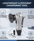 Lightweight 45 Degree Manual Chamfering Tool For Metal Tubes And Edges Mini Portable Handheld Pneumatic Chamferer displayed with features
