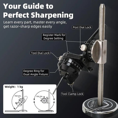 Pro Grade Engraving And Sharpening Angle Guide With Dual Gauge For Metal Engraving Wood Carving And Knife Sharpening Adjustable Base
