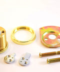Top Notch Rim And Mortise Cylinder Brass Finish Dual Use One And One Eighth Inch Includes Two Keys And Security Card Key Copy Restricted