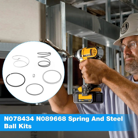 Person using 20V impact driver with Impact Driver Spring Kit Replacement For 20V Impact Drivers including N078434 and N089668