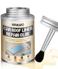 Car Headliner Repair Glue With Brush Flexible Adhesive For Fabric Foam Vinyl Leather Interior Quick Drying Multi Surface Auto Roof Liner Adhesive For Saggy Headliners, can with brush applicator