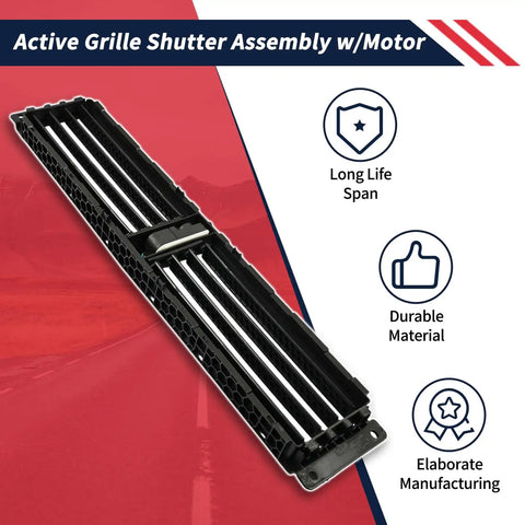 Active Radiator Grille Shutter Assembly With Direct Drive Motor For Chevy Malibu 2016 2025 Bolt Ev And Buick Lacrosse 2017 2019, durable material, sleek design.