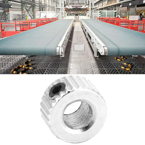 Lockin Shaft Collar Kit 10 Pcs 5.1mm Electroplate Ferronickel Ring for Stable Shaft Positioning shown with patterned surface.