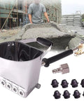 Heavy Duty Stucco And Plaster Sprayer With Four Quick Swap Nozzles For Smooth Cement Mortar Joint Compound and Fast Wall Painting Jobs That Work Like A Champ, stainless steel sprayer with nozzles.
